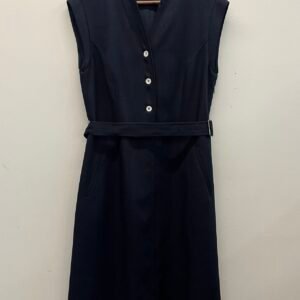 Sleeveless Navy Dress