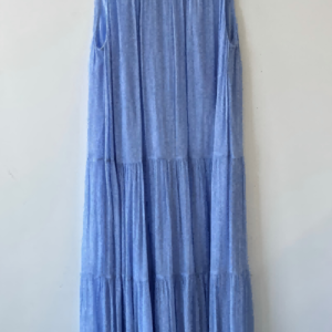 Light Blue Sleeveless Elegant Dress