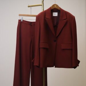Burgundy Suit Set