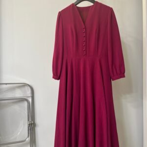 Burgundy Midi Dress