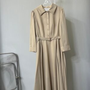 Timeless Beige Shirt Dress