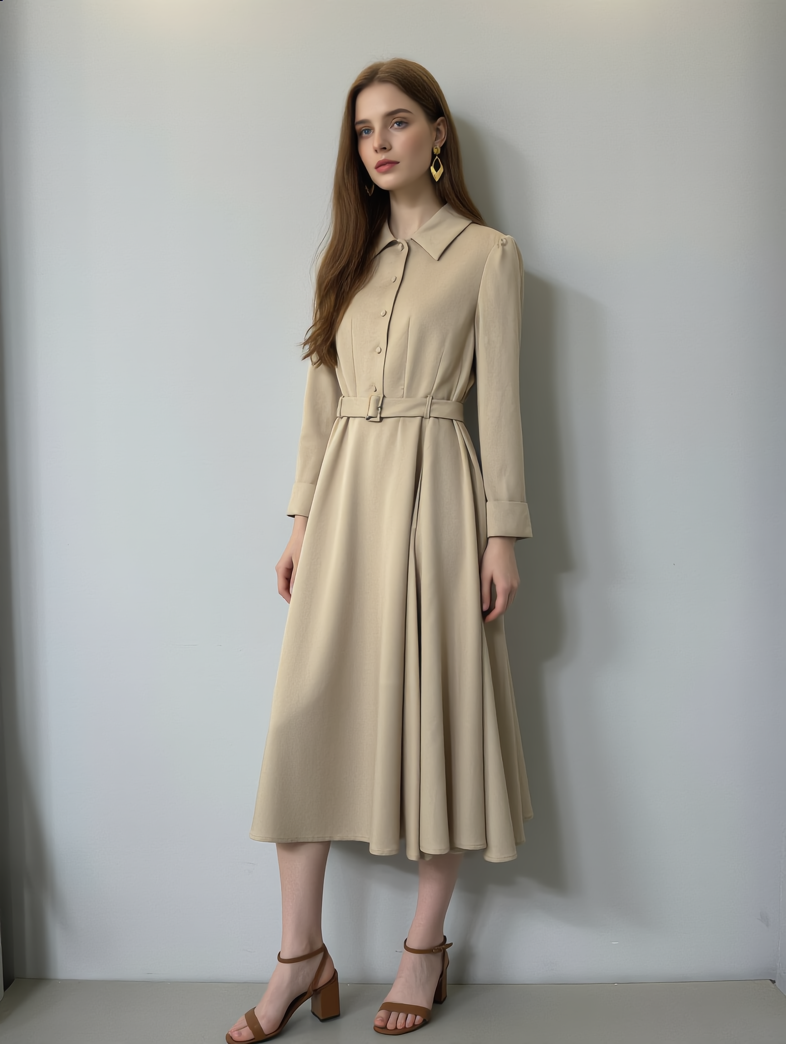 woven classic dress