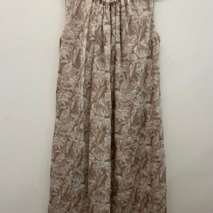 sleeveless ramie dress