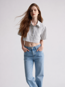 Casual striped shirt