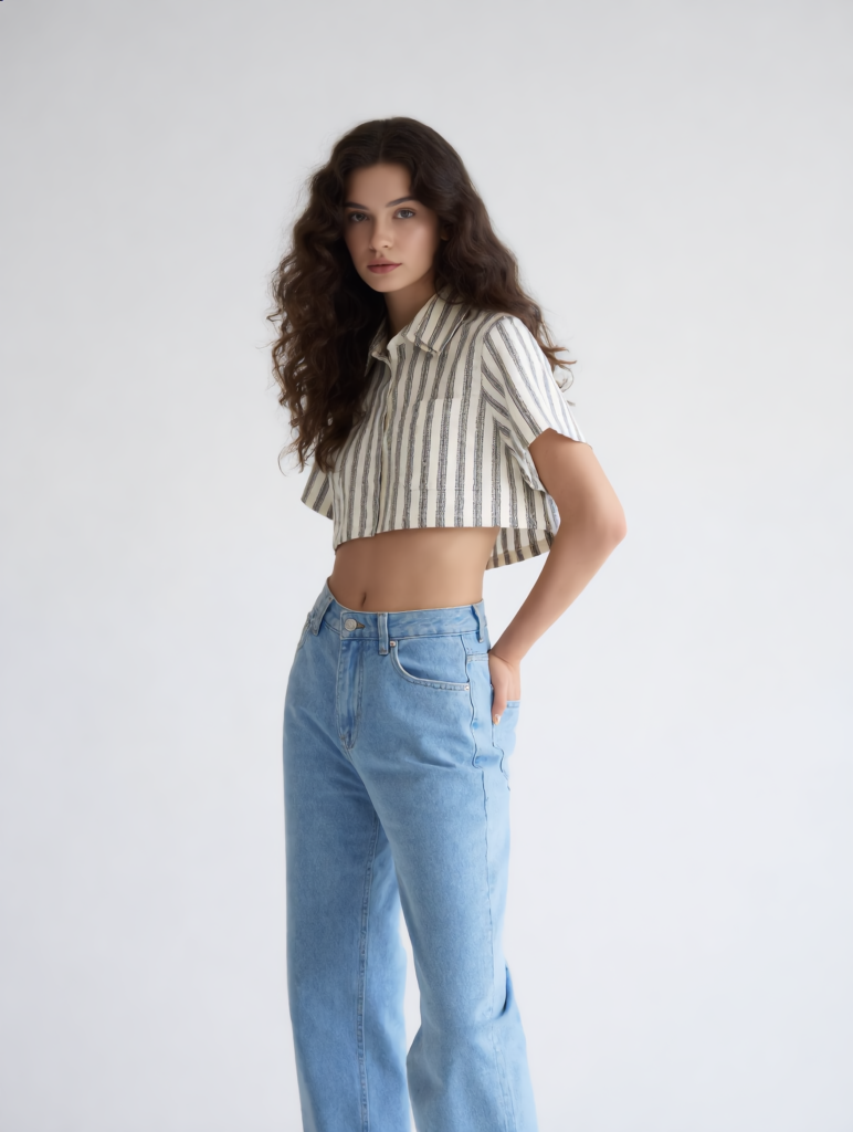 Casual striped shirt