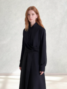 black pure cotton dress