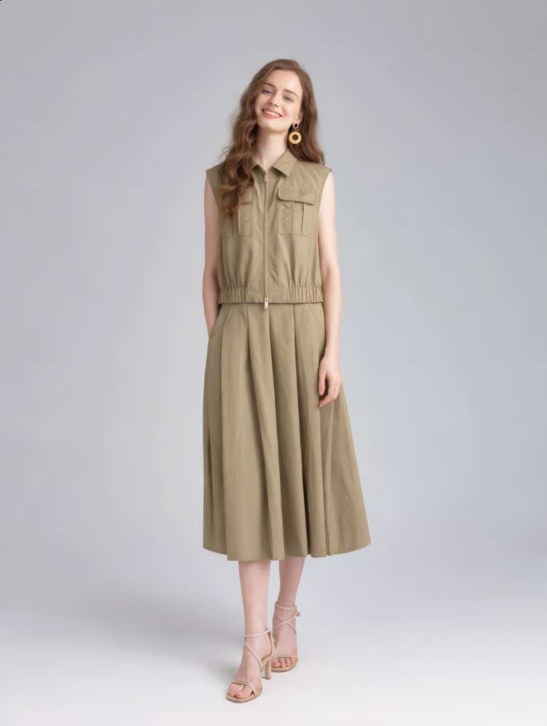 Khaki Set Dress