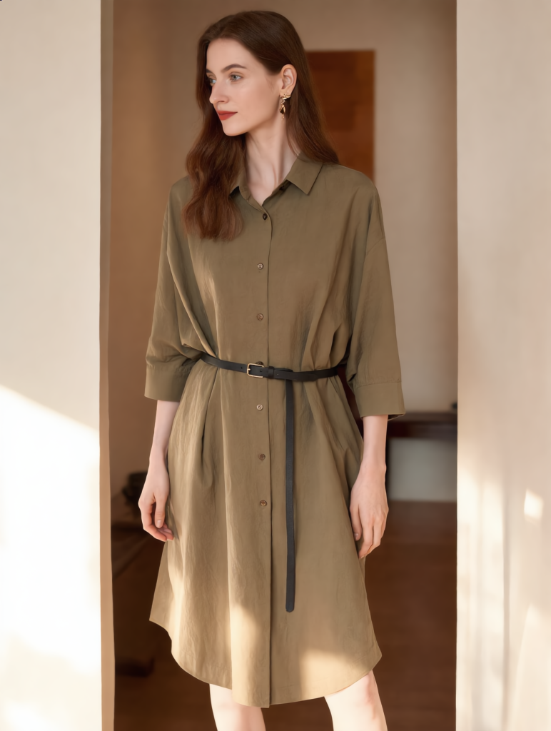 Cotton Shirt Dress