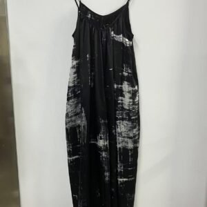 Print Silk Slip Jumpsuit